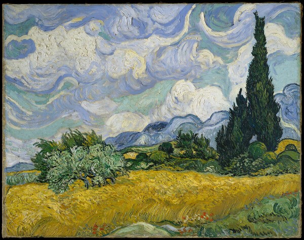 van Gogh: Wheatfield with Cypresses, June 1889 (New York: Metropolitan Museum of Art)