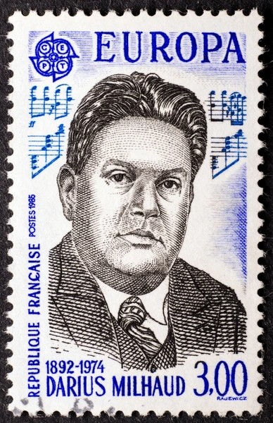 Darius Milhaud featured on stamp design