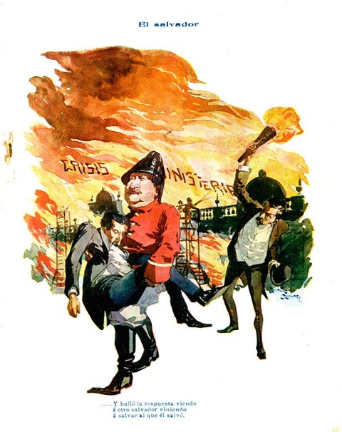 Caricatura de Francisco González Gamarra, published in Variedades (1910). Source: Bienal de Arte de Cusco