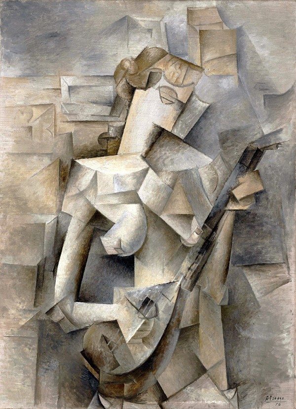 Pablo Picasso: Girl with a Mandolin (Fanny Tellier), 1910 (New York: Museum of Modern Art)