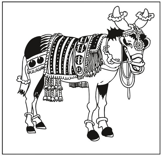 Halfdan Pisket: Platero dressed for Carnival (booklet, p. 67)