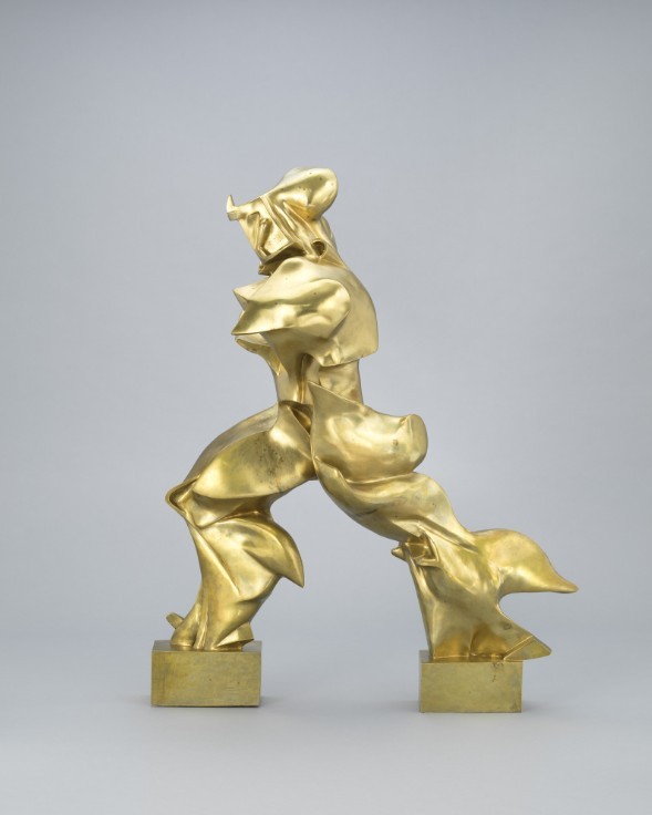 Boccioni: Formes uniques de la continuité dans l’espace, 1913 (New York: MOMA)