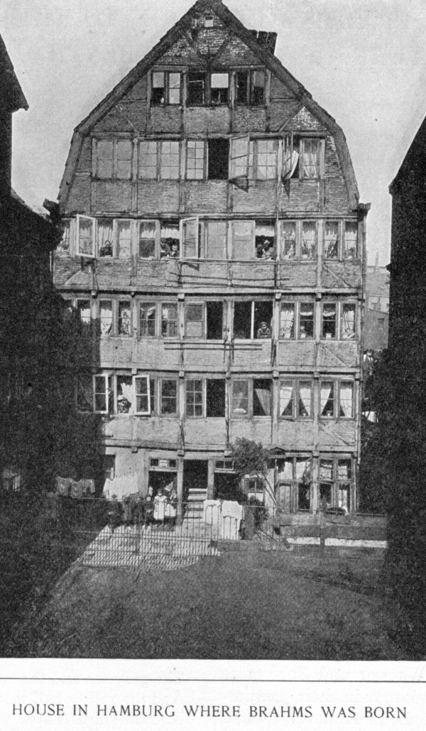 Brahms' birthplace in Hamburg