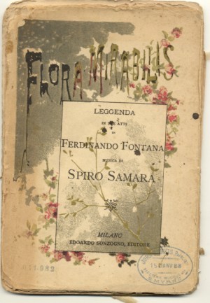 The libretto (Sonzogno, 1887)