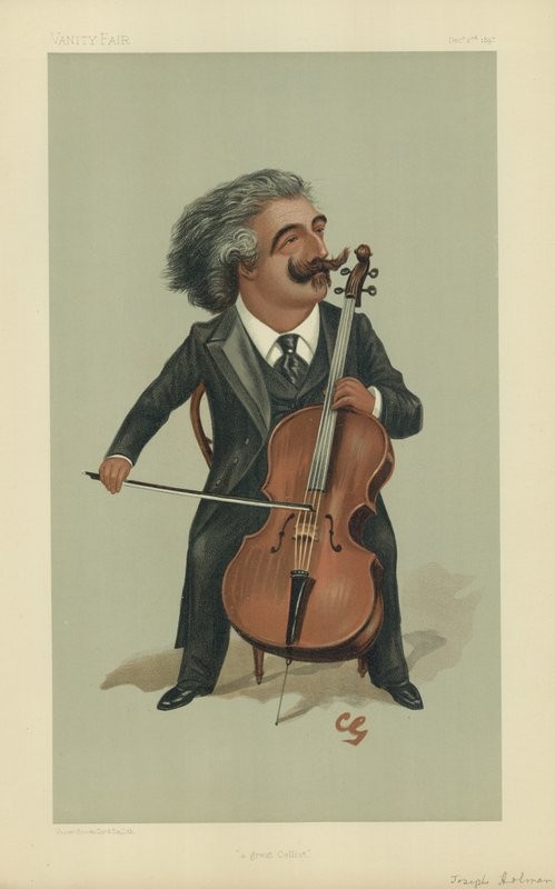Francis Carruthers Gould: Joseph Hollman ‘A Great Cellist’, 1897 (Vanity Fair, 2 December 1897)