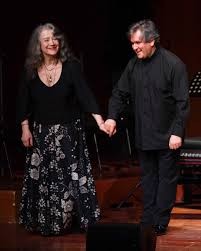 Martha Argerich and Antonio Pappano