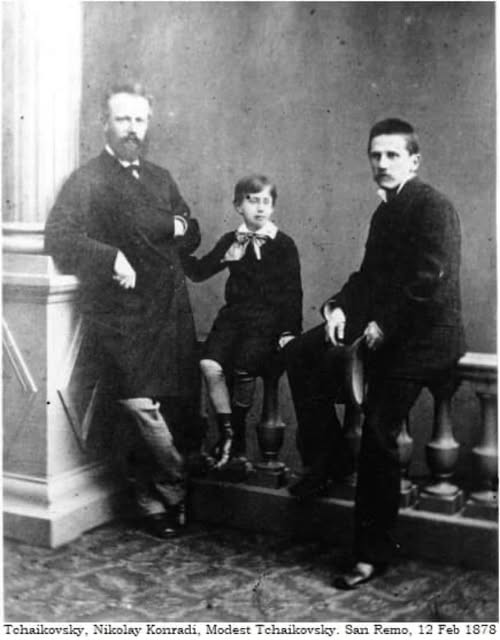 Modest, Pyotr Tchaikovsky and Nikolay Konradi