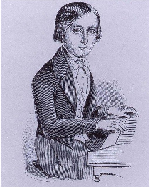 Camille Saint-Saëns as a young boy