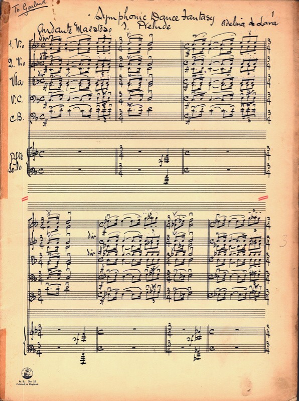Adelina de Lara's score