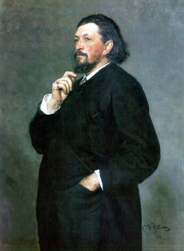 Portrait of Mitrofan Belaieff by Ilya Repin