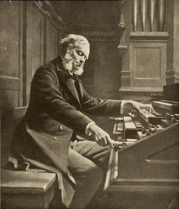 César Franck at the organ
