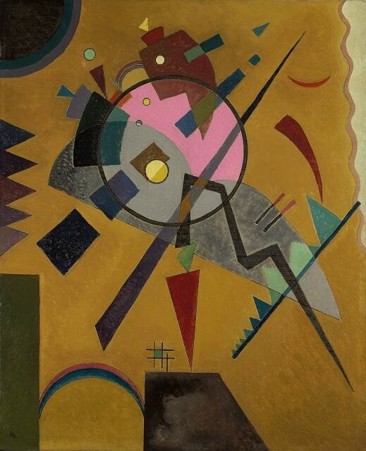 Wassily Kandinsky: Rosa mit Grau (Rose with Gray), 1924  (Nelson-Atkins Museum)