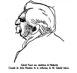 Flandrin: Gabriel Fauré at the rehearsals for Pénélope
