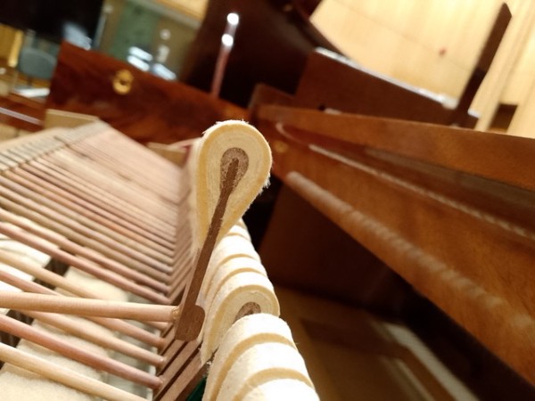 The hammers of a Pleyel 1830 copy