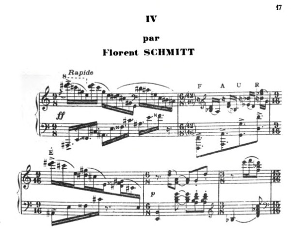 Schmitt opening: In memoriam Gabriel Fauré