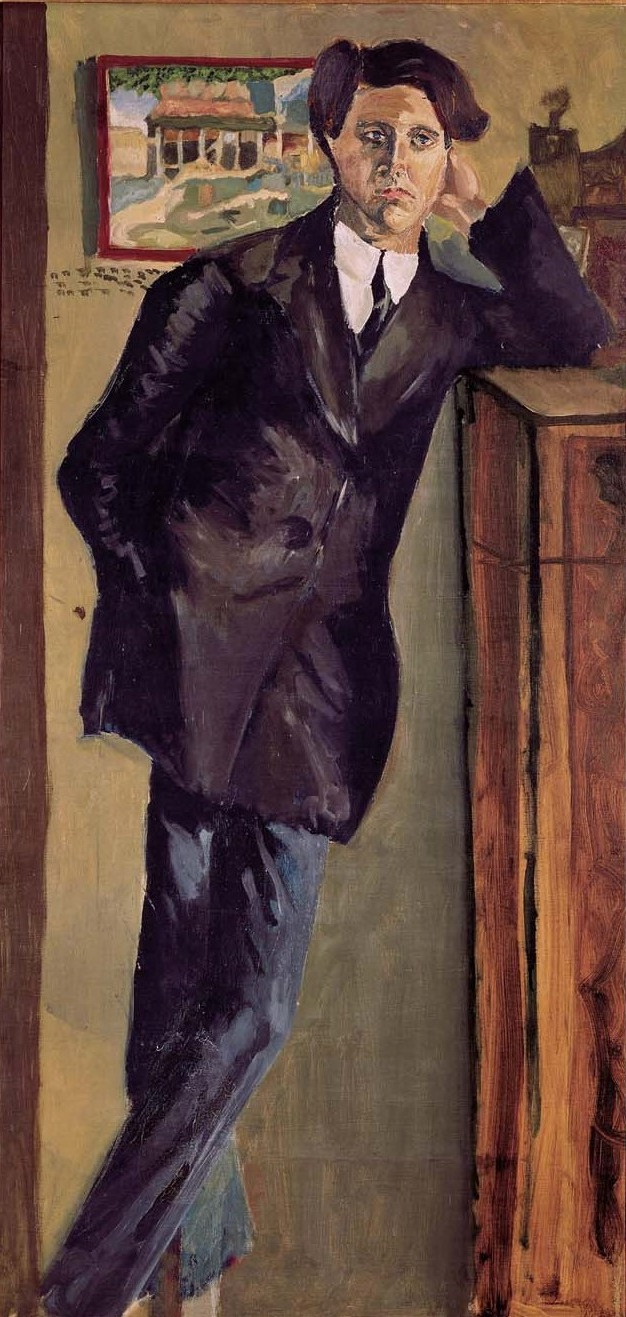Alban Berg painted by Arnold Schoenberg (1910)