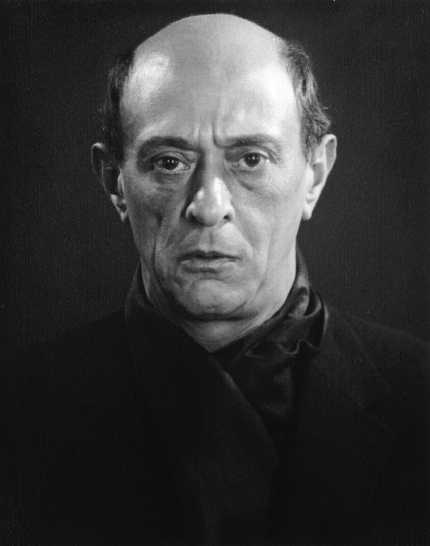 Schoenberg photographed by Man Ray (1927)