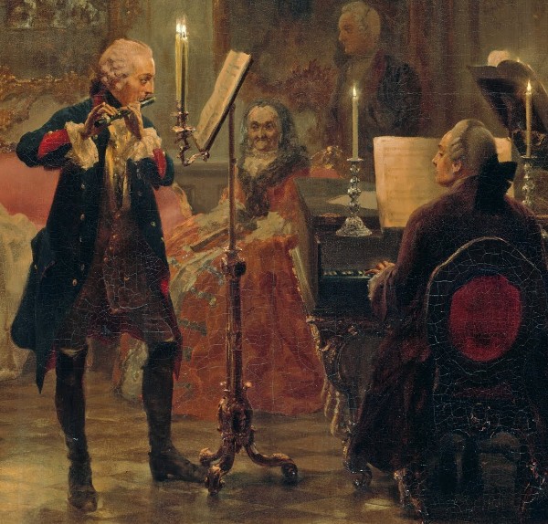 C.P.E. Bach with Frederick the Great