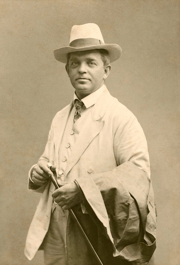 Georg Lindstrøm: Carl Nielsen carte de visite, ca 1908