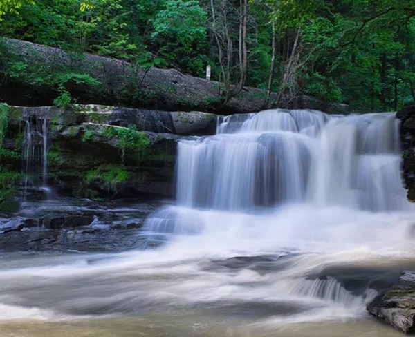Dunloup Falls near the historic town of Thurmond, West Virginia (photo by Andy Hammes)