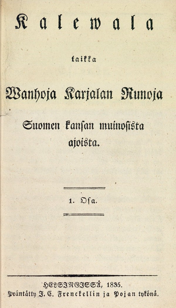 First edition of Kalevala