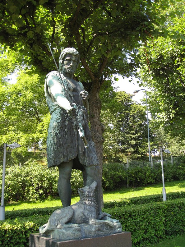 Kullervo Speaks to His Sword by Carl Eneas Sjöstrand, 1868 (cast into bronze in 1932)