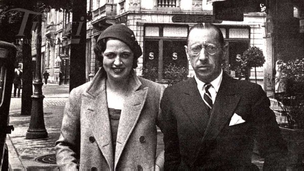 Igor Stravinsky and Vera de Bosset