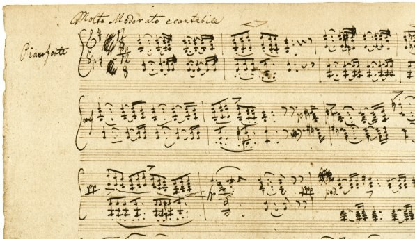 Facsimile of the autograph manuscript of Schubert’s Sonata in G major D894 (British Library)