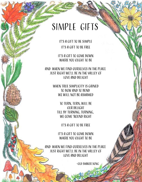Simple Gifts lyrics