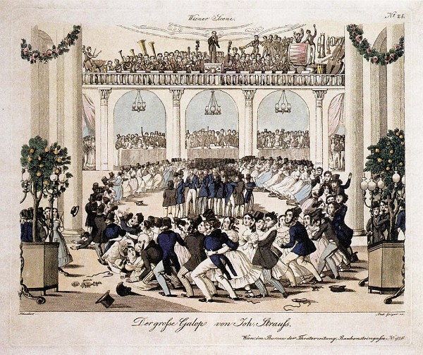 Johann Christian Schoeller / Andreas Geiger the Elder: The Great Galop of Johann Strauss, 1839 