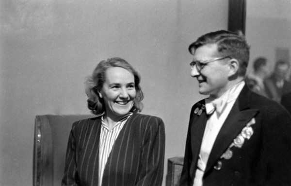 Nina Varzar Shostakovich and Dmitri Shostakovich