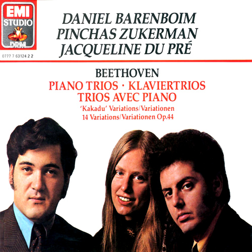 BEETHOVEN, L. van: Piano Trios Nos. 1-3 and 7 / Variations in E-Flat Major / Allegretto, WoO 39 and Hess 48 (Barenboim, Zukerman, Du Pre)