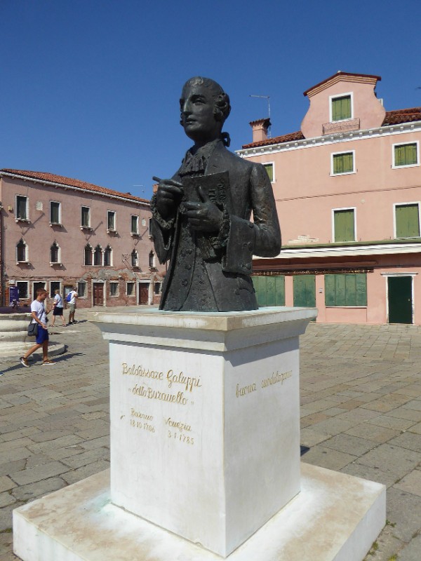 Statue of Baldassare Galuppi in Burano