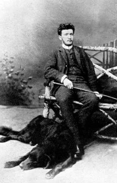 Ferruccio Busoni with his dog Lesko