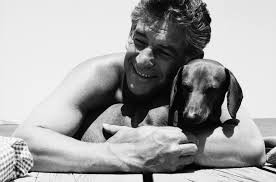 Bernstein with his dog