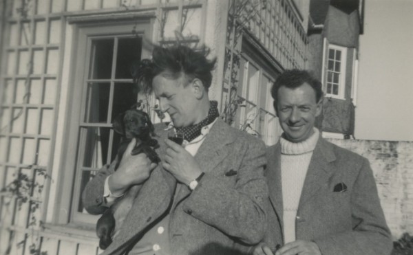 Britten and Pears with their dog