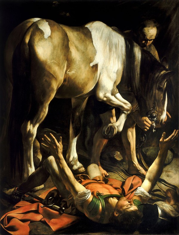 Caravaggio: St Paul’s Conversion on the Way to Damascus, 1601 (Rome: Santa Maria del Popolo, Cerasi Chapel)