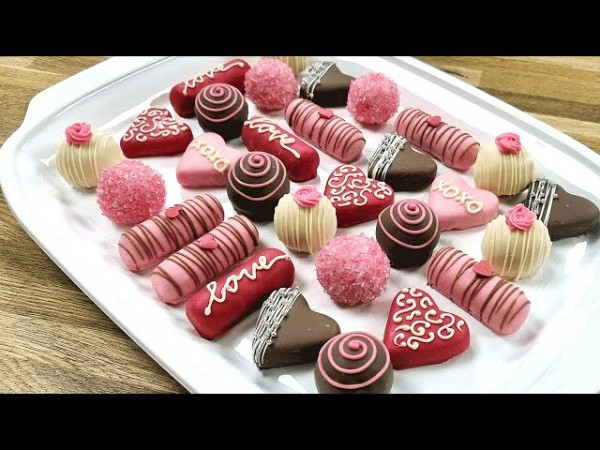 valentine's chocolate truffles