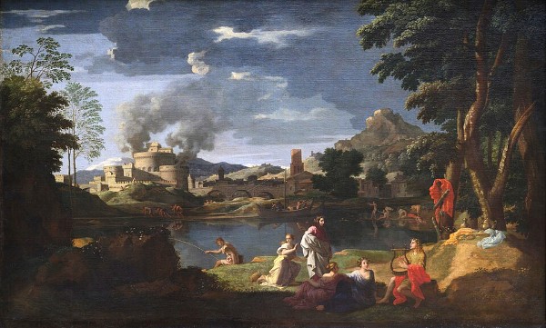 Nicolas Poussin: Orphée et Eurydice, 1648 (Louvre)