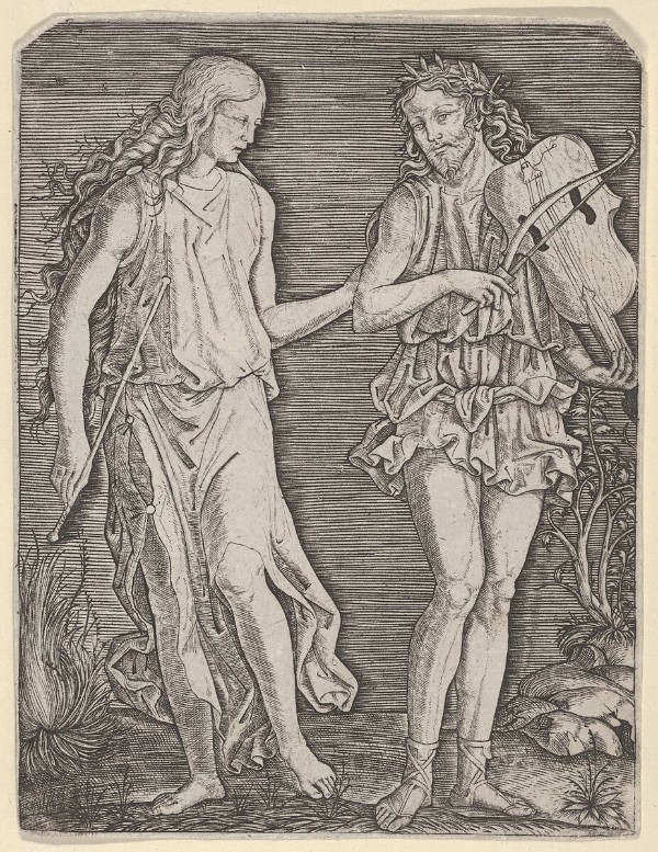 Marcantonio Raimondi: Orpheus and Eurydice, ca 1500–1506 (Metropolitan Museum)