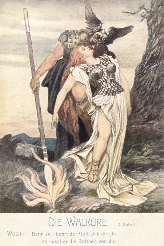 Wotan and Brünnhilde