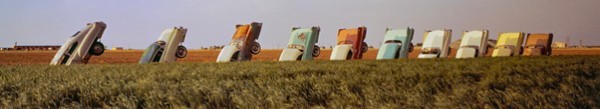 Cadillac Ranch in the 1970s (photo by Wyatt McSpadden)