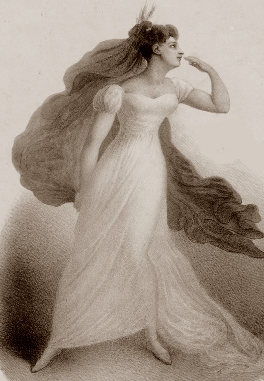 Martinet rue du Coq St Honoré: Harriet Smithson as Ophelia in Hamlet, 1827–1833 (Bibliothèque nationale de France, département Musique)