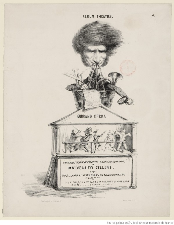 Banger: Hector Berlioz and Malvenuto Cellini, 1837 (Gallica, btv1b8415753f)