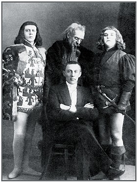 Rachmaninoff and the cast at the premiere of the The Miserly Knight