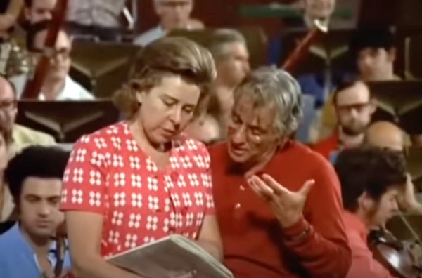 Christa Ludwig with Leonard Bernstein