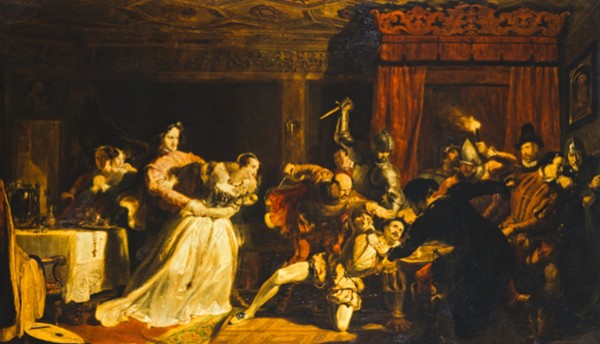 William Allan: The Murder of David Rizzio, 1833 (National Galleries of Scotland)