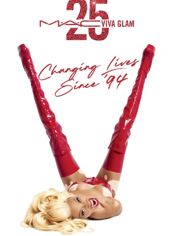 MAC ad with RuPaul as V