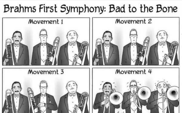 Brahms First Symphony music joke
