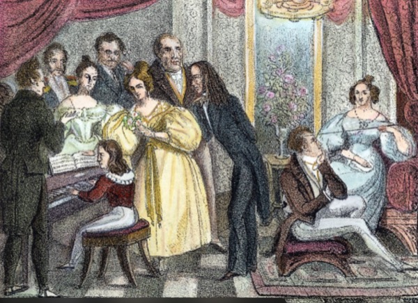 A Parisian salon in the 1830s